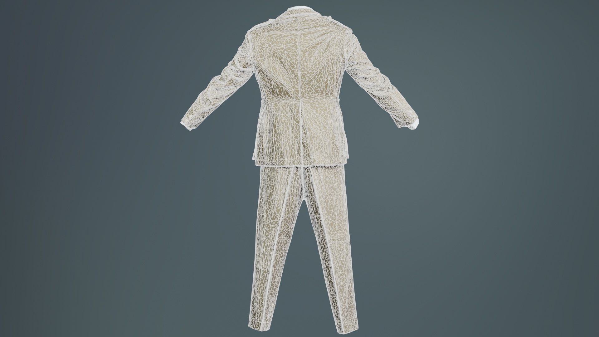 Army Uniform Low-poly 3D model_10