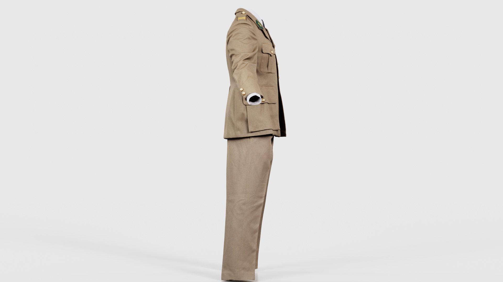 Army Uniform Low-poly 3D model_18