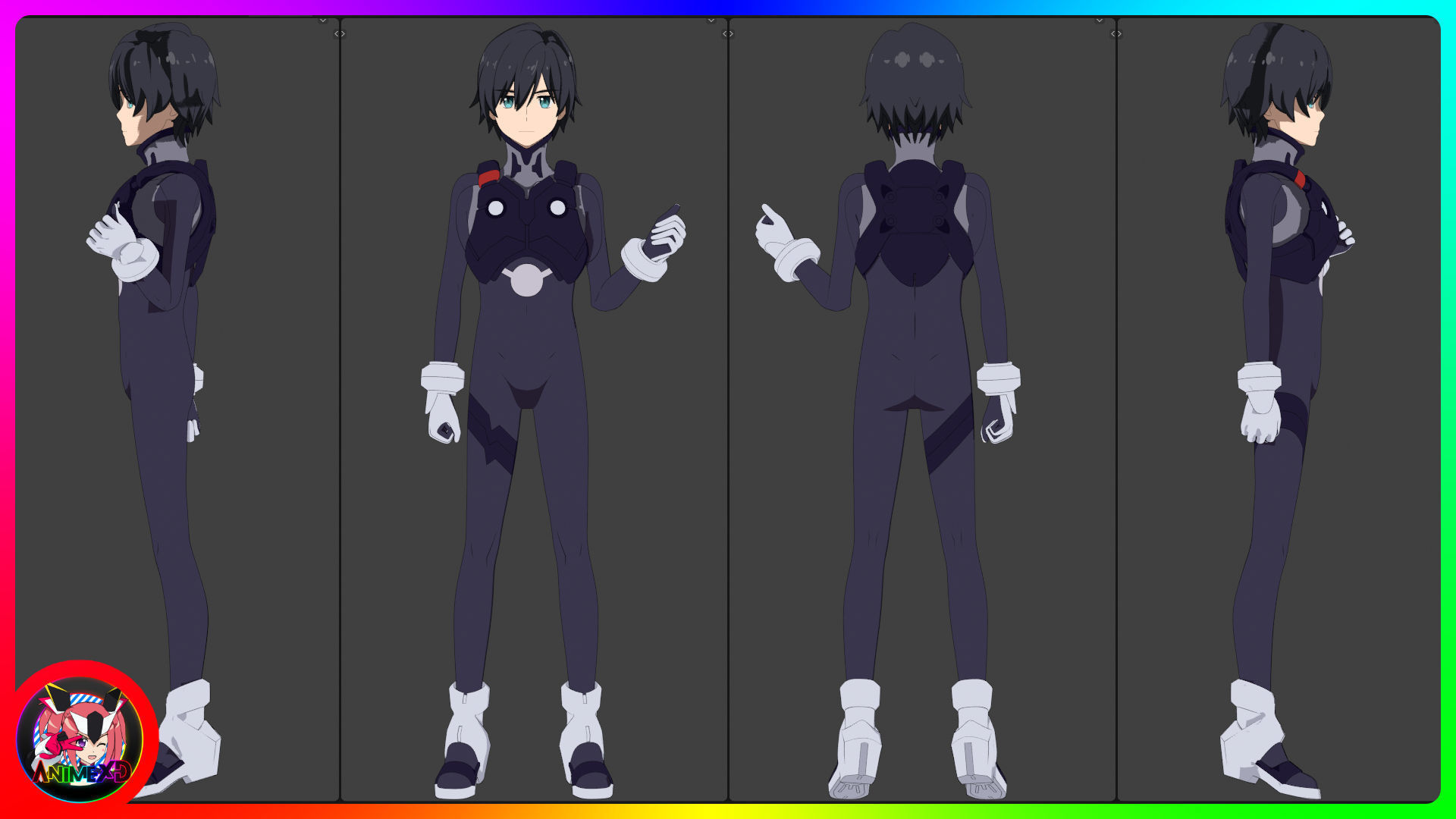 Hiro - Darling in the Franxx - 3D Model Blender 3D model_5