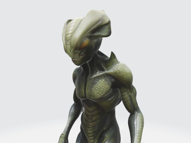 Alien 3D model_3