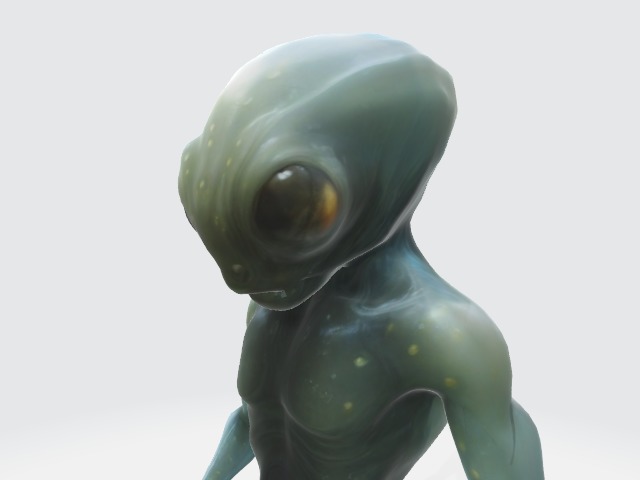 Alien 3D model_3