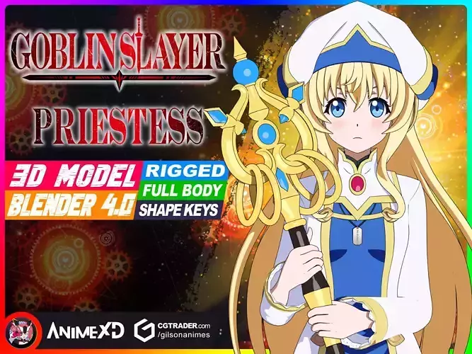 Priestess - Goblin Slayer - 3D Model Blender 3D model