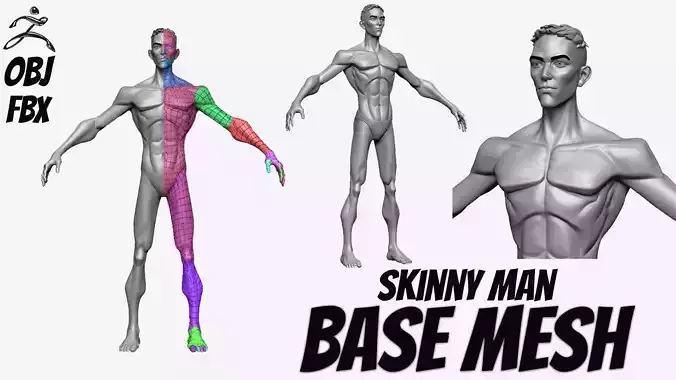 Skinny Man Base Mesh