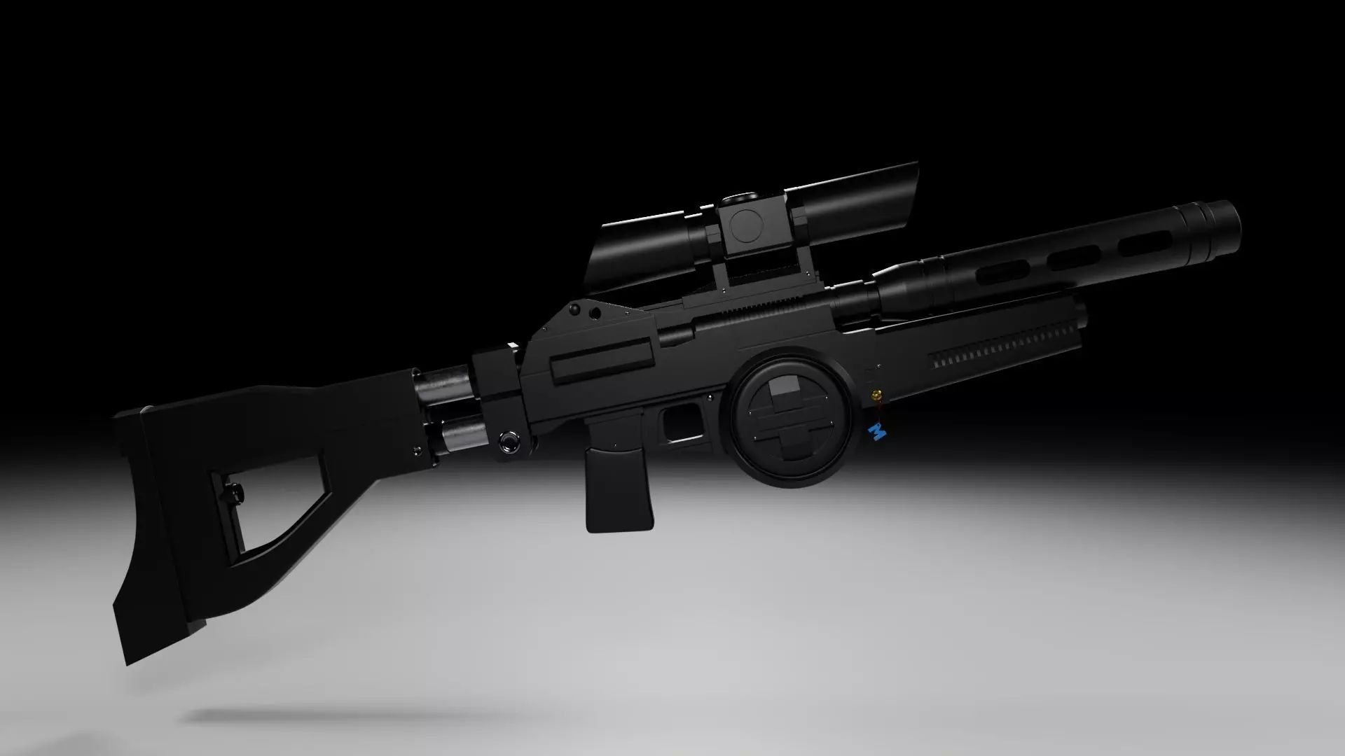 Westar M5 Heavy Blaster Rifle 3D model_0