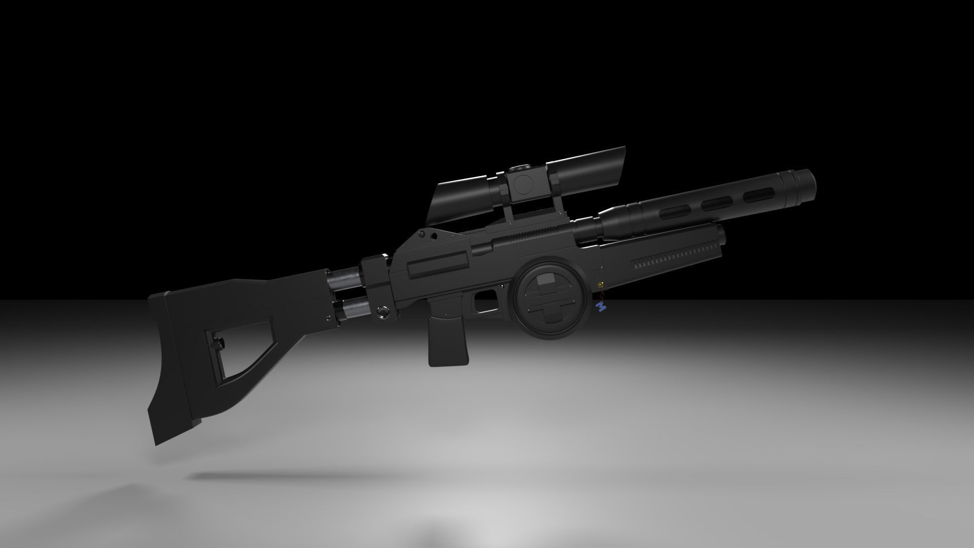 Westar M5 Heavy Blaster Rifle 3D model_4
