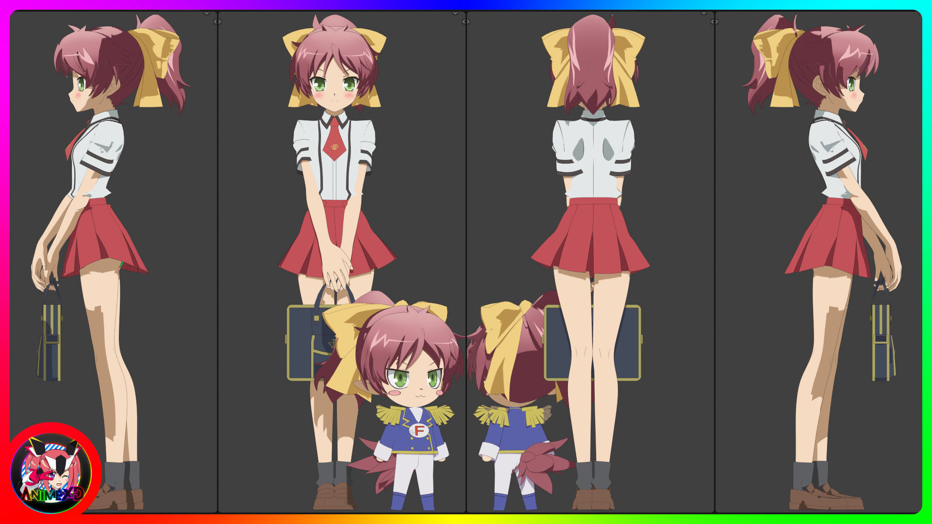 Minami Shimada - Baka and Test - 3D Model Blender 3D model_5