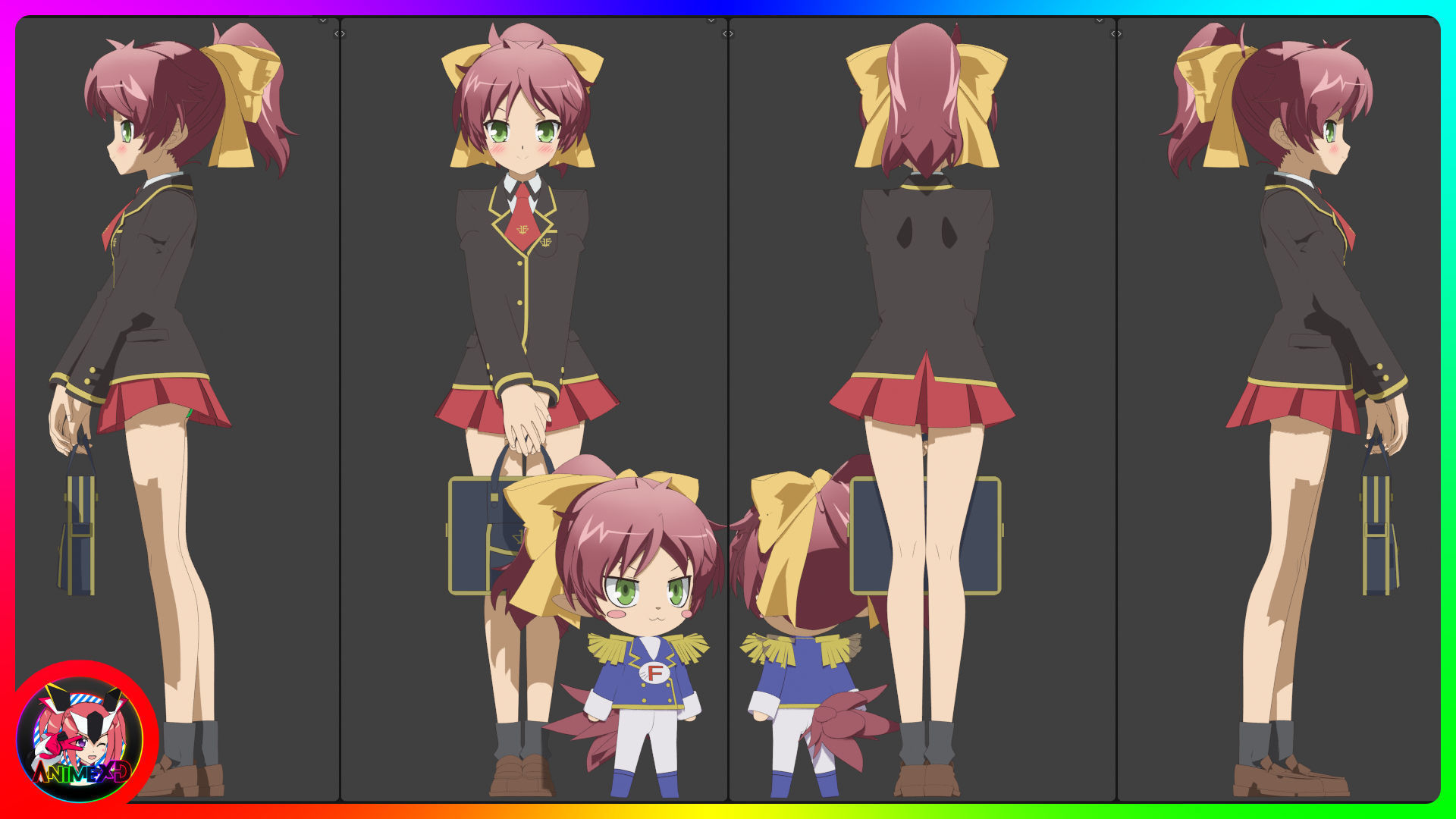 Minami Shimada - Baka and Test - 3D Model Blender 3D model_4