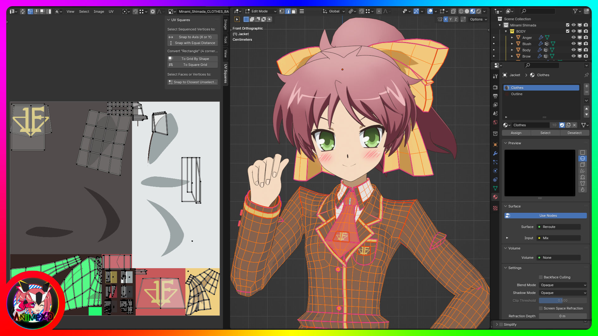Minami Shimada - Baka and Test - 3D Model Blender 3D model_9