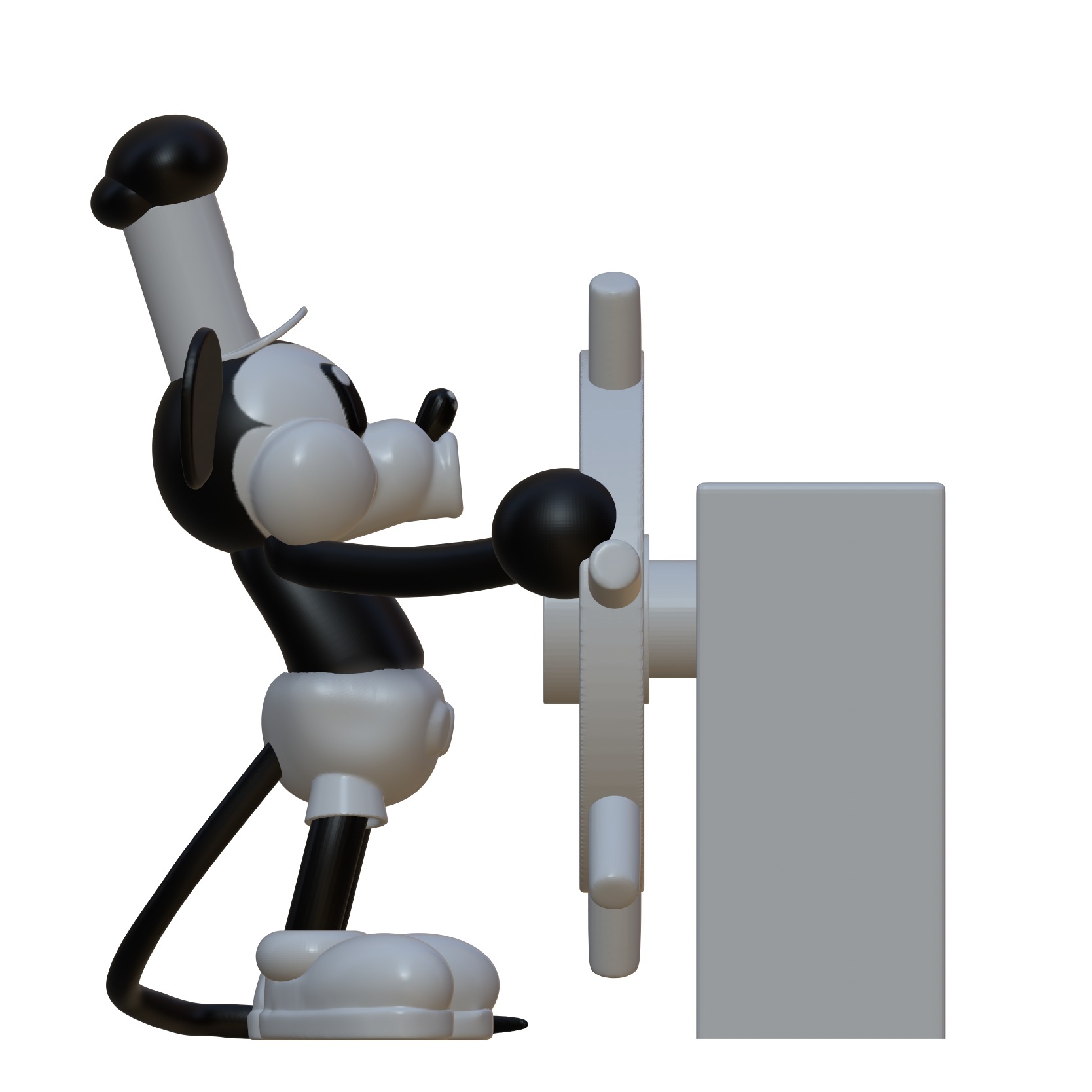 Steamboat Willie - At the Helm 3D print model_2