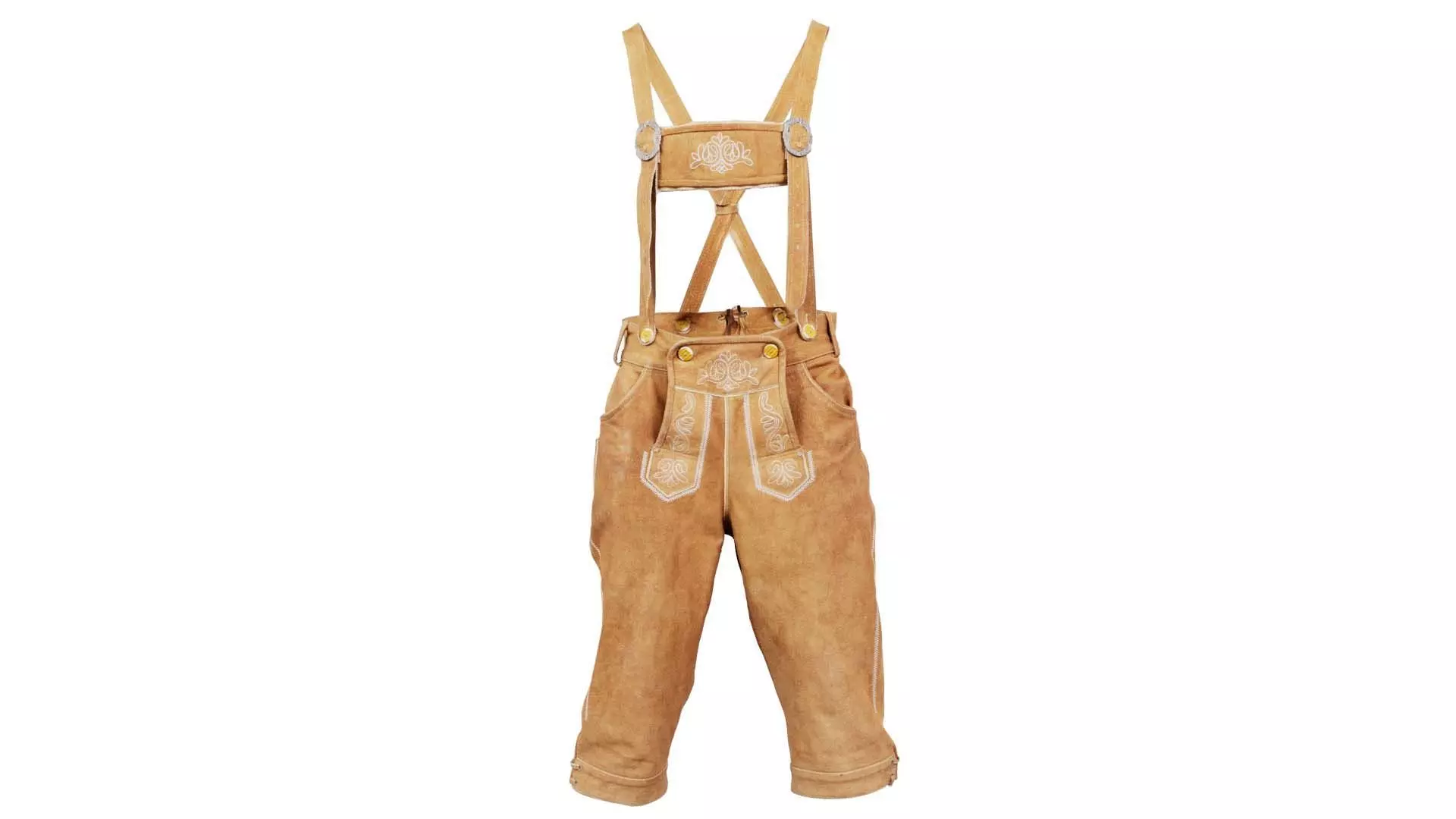 Lederhosen Light Brown Low-poly 3D model