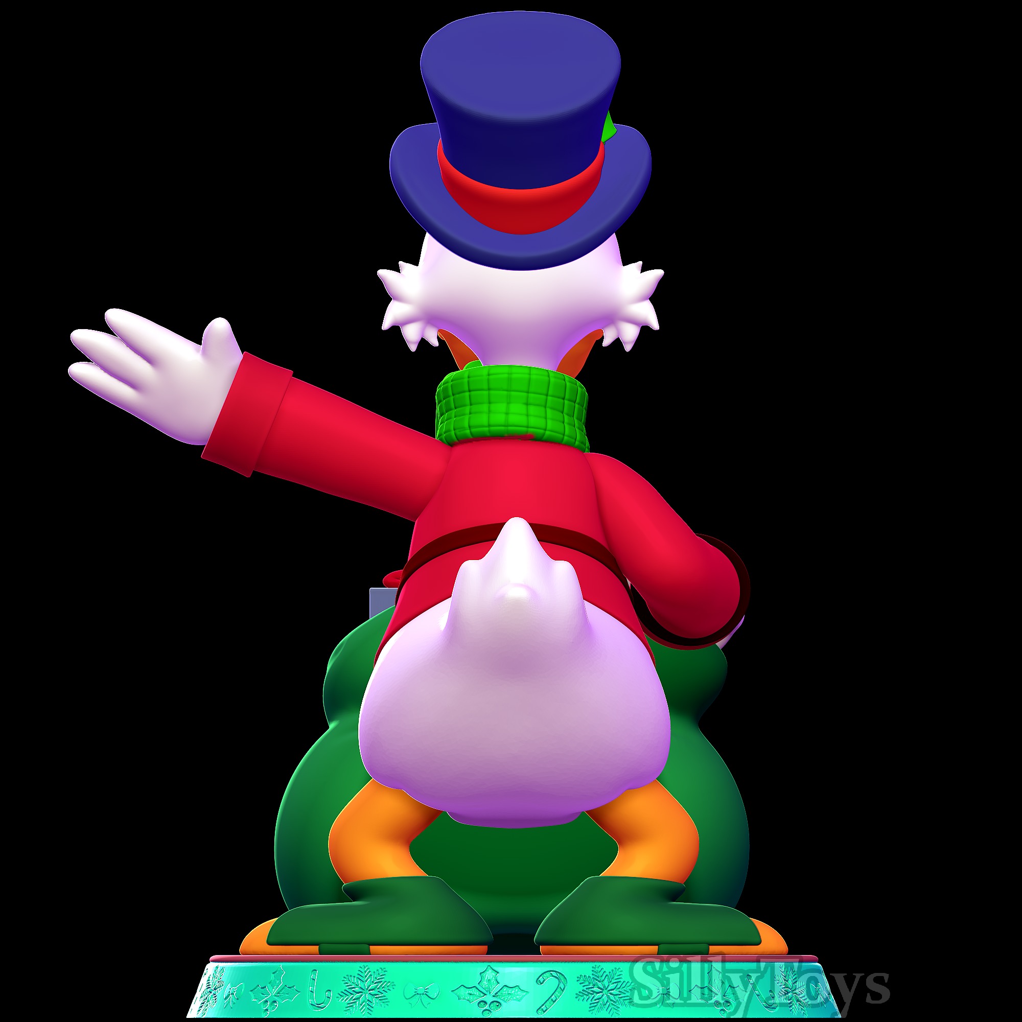 Scrooge McDuck Christmas 3D print model_3