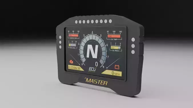 ECUMaster DIGITAL DASH DISPLAY Free 3D model