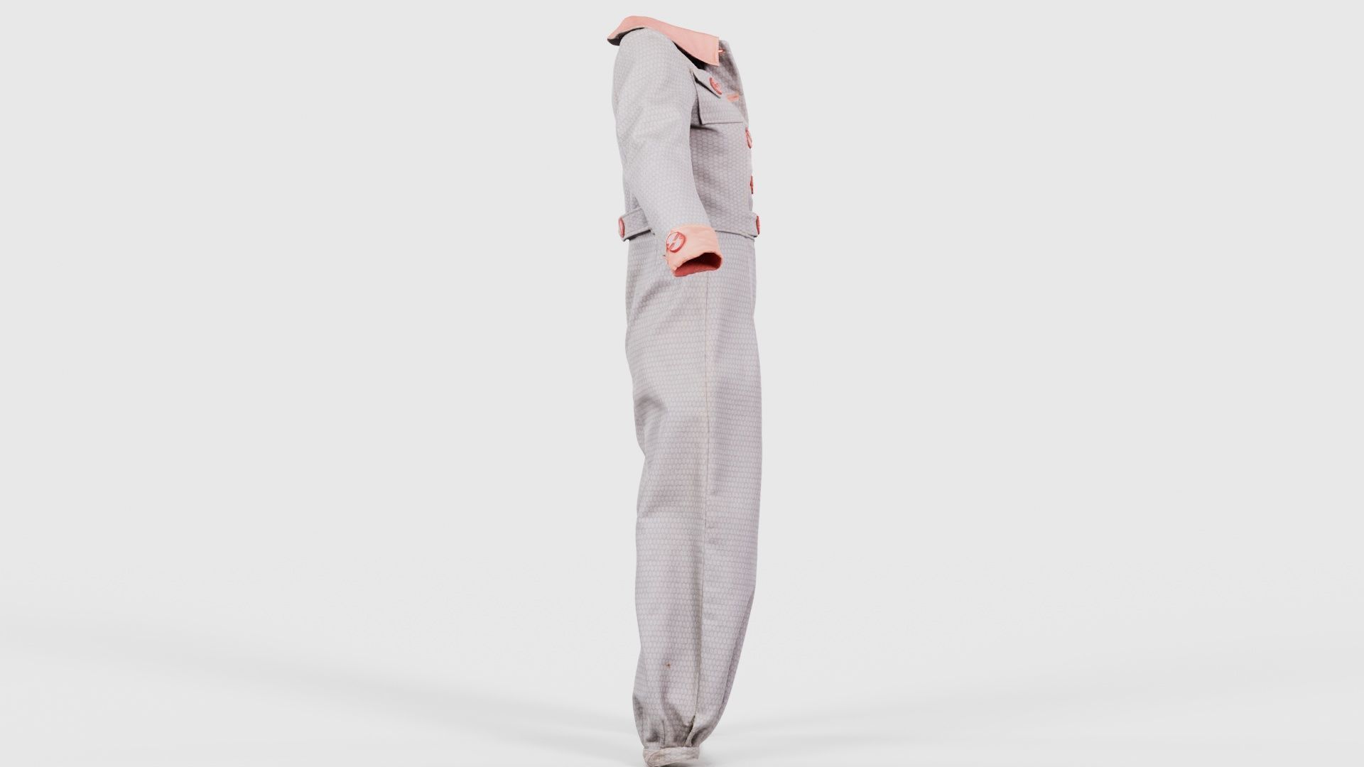 Pilot Bodysuit Open Low-poly 3D model_18