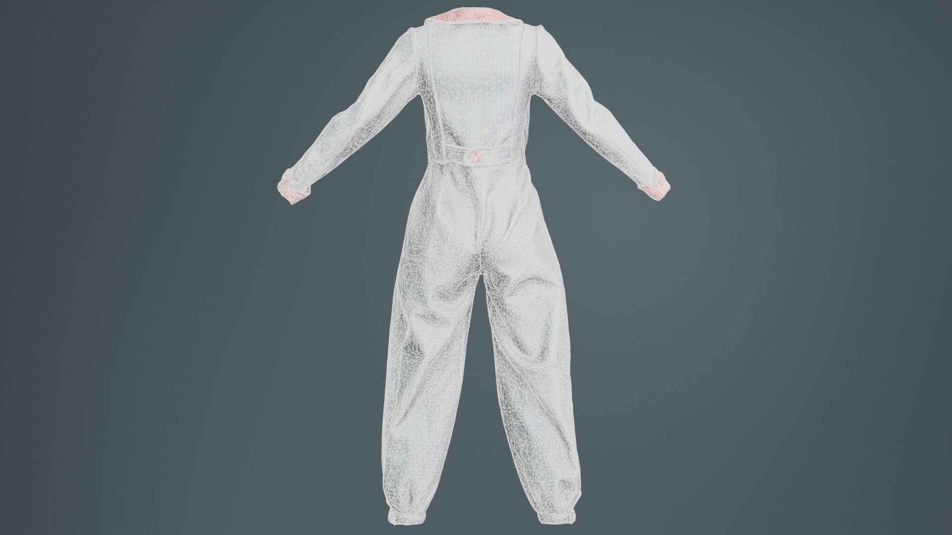 Pilot Bodysuit Open Low-poly 3D model_10