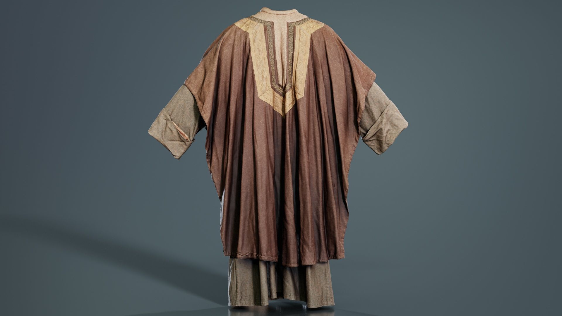 Priest Cape Low-poly 3D model_8