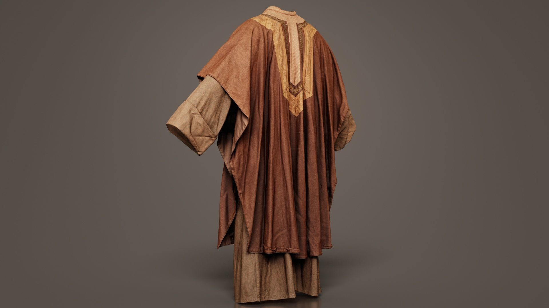 Priest Cape Low-poly 3D model_2