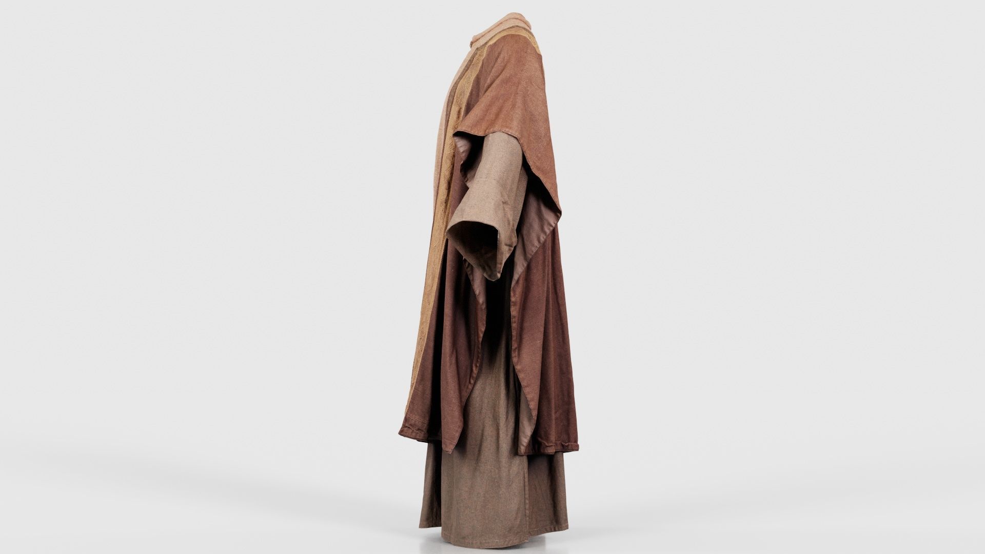 Priest Cape Low-poly 3D model_24