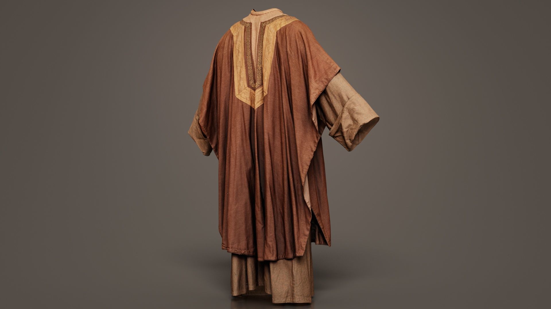 Priest Cape Low-poly 3D model_3