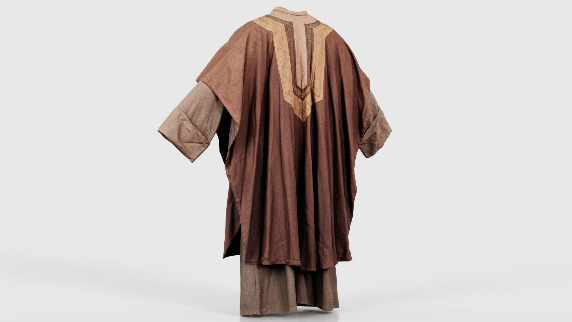 Priest Cape Low-poly 3D model_22