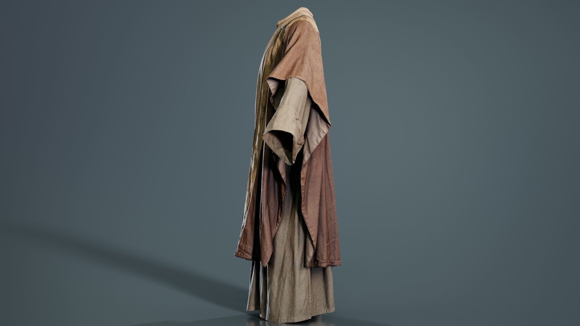 Priest Cape Low-poly 3D model_4