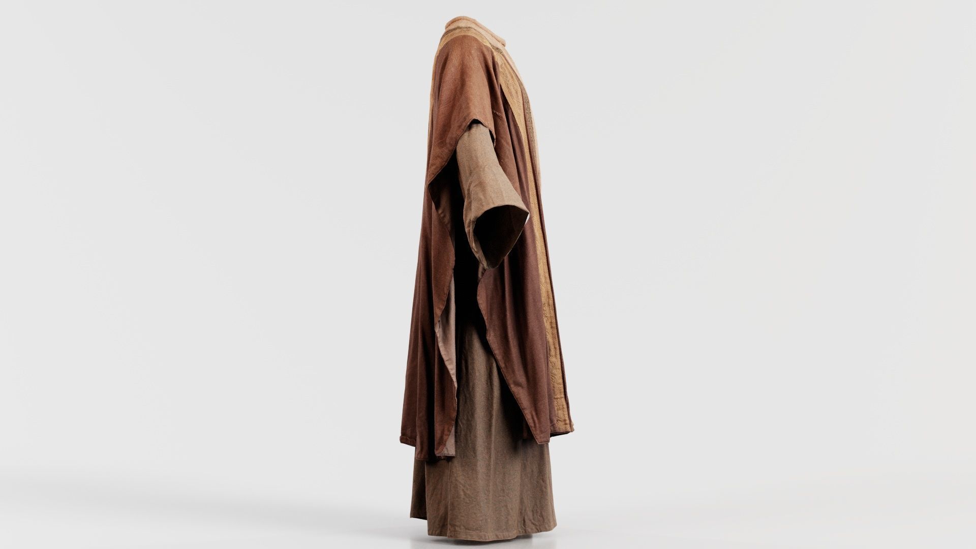 Priest Cape Low-poly 3D model_5
