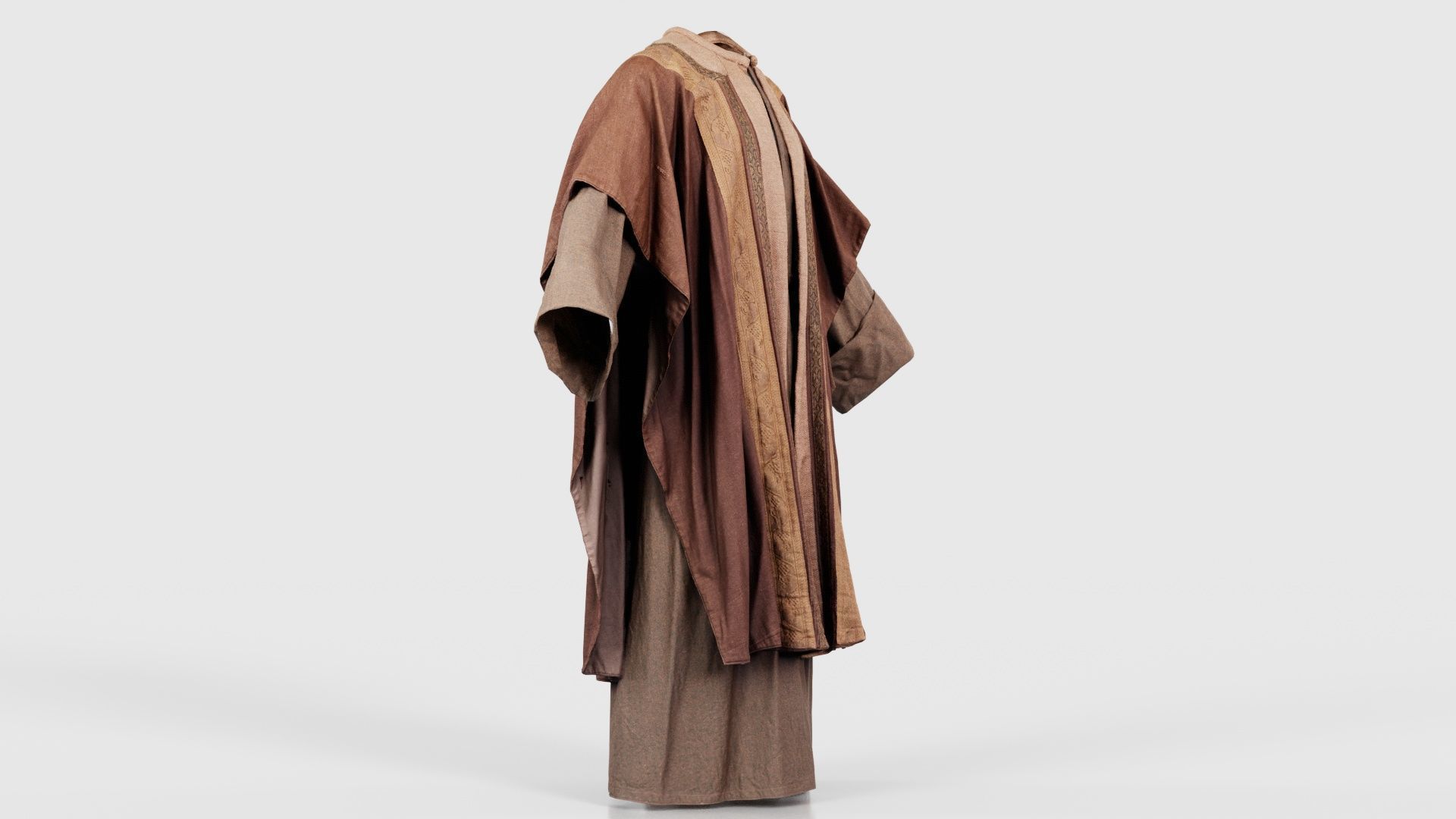 Priest Cape Low-poly 3D model_17