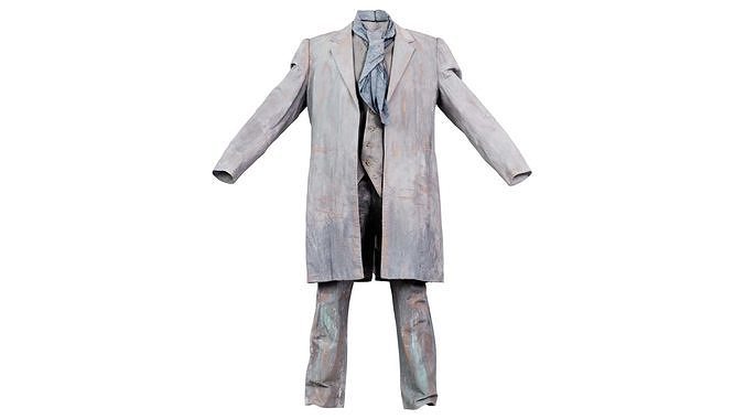 Statue Costume Low-poly 3D model