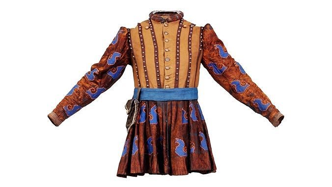 Strap Medieval Costume Low-poly 3D model