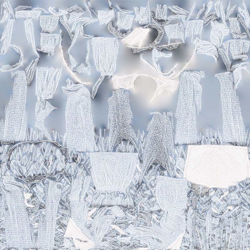 Stripey Swimsuit Low-poly 3D model_14