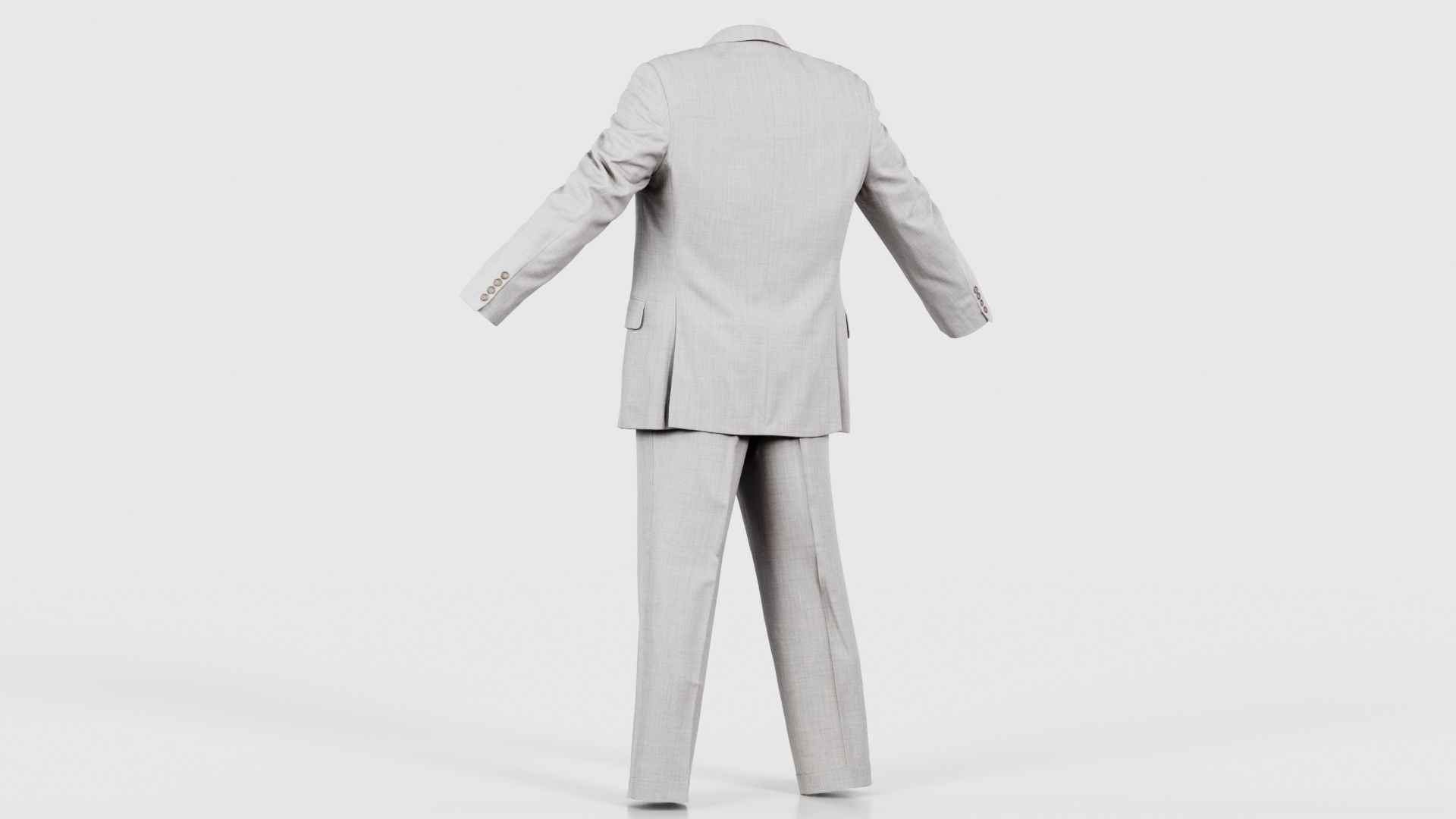 Suit B Open Low-poly 3D model_22