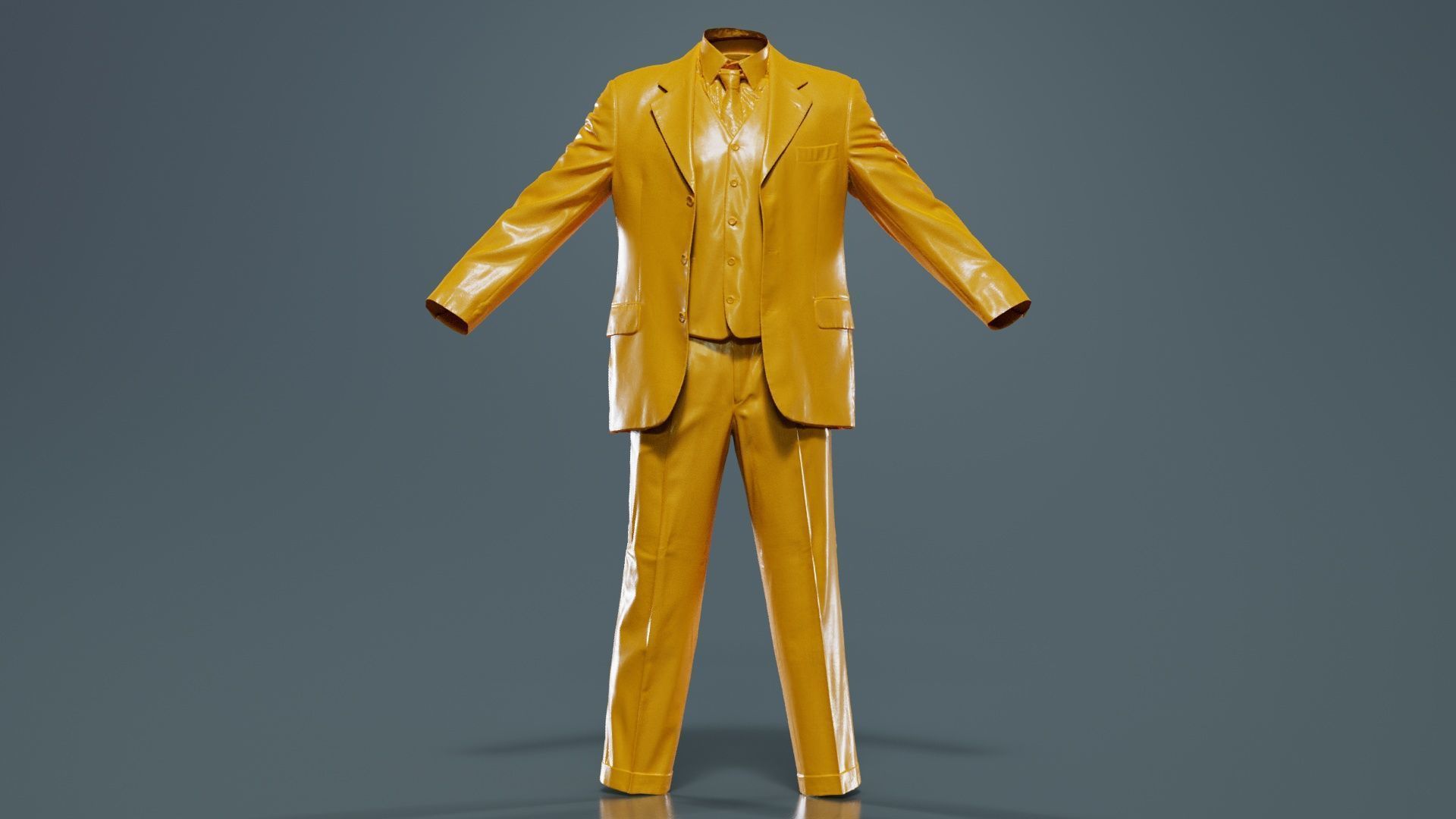 Suit B Open Low-poly 3D model_12