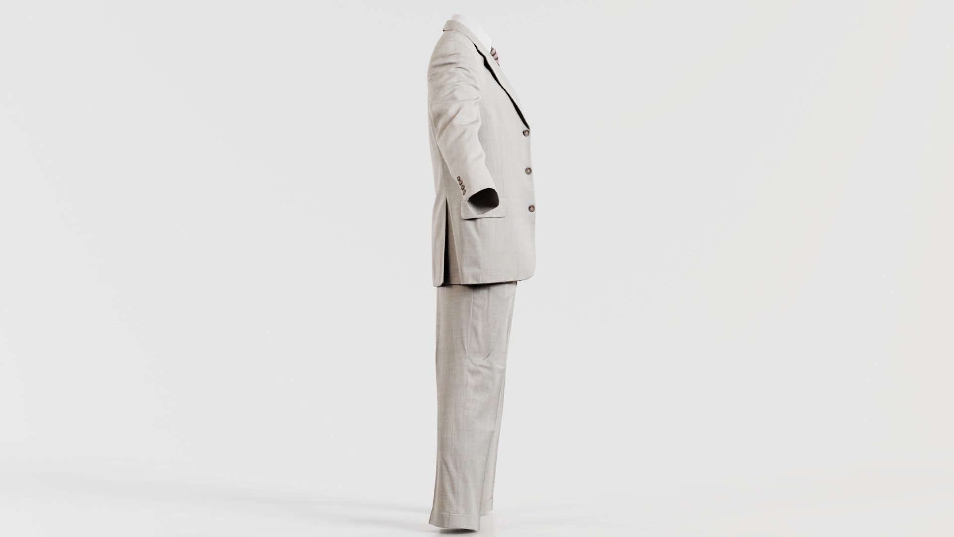 Suit B Open Low-poly 3D model_4