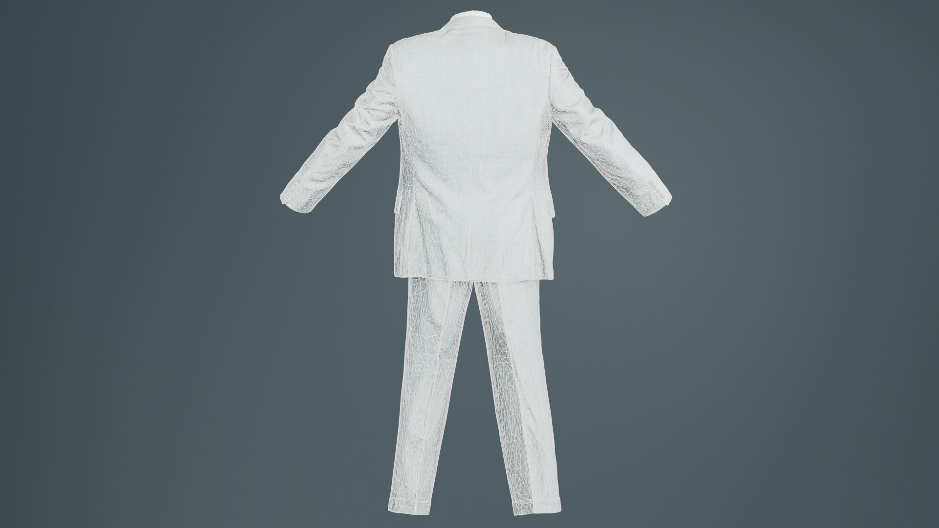 Suit B Open Low-poly 3D model_10