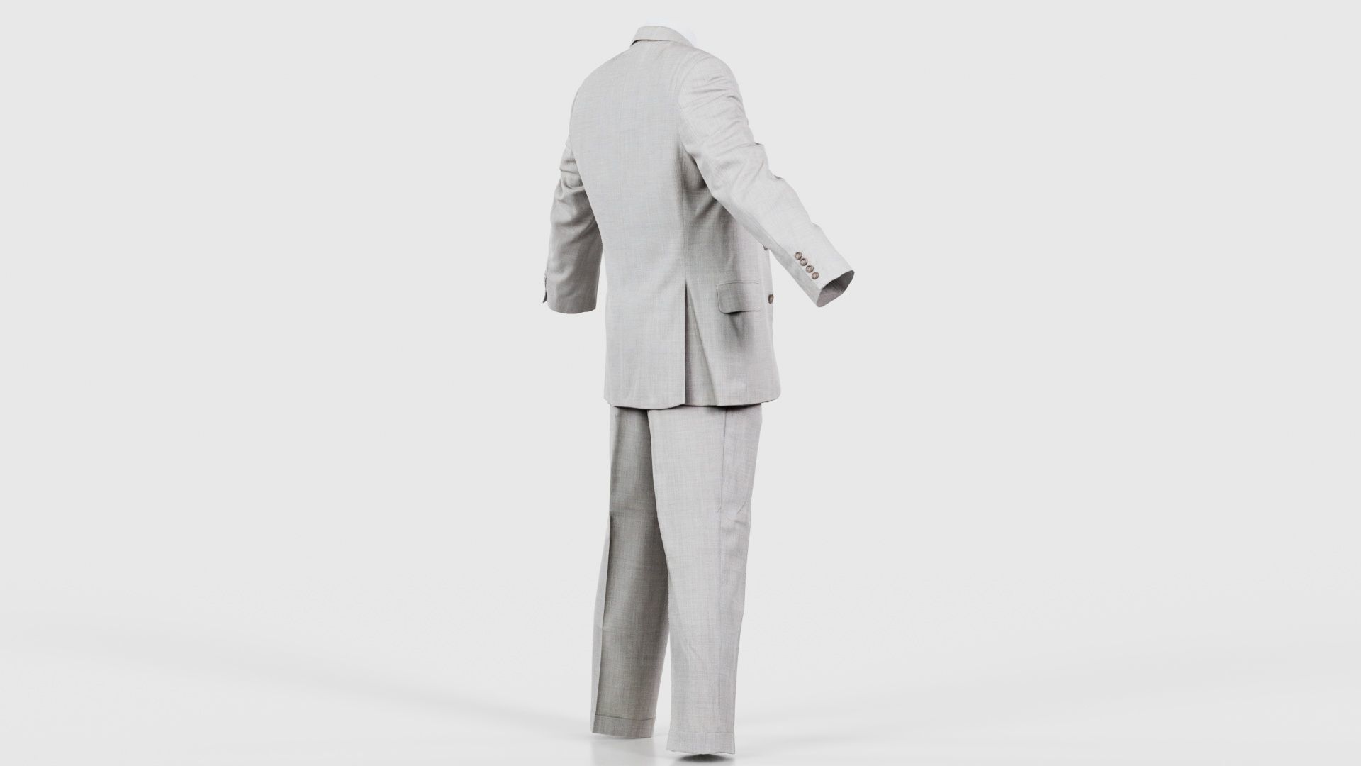 Suit B Open Low-poly 3D model_19