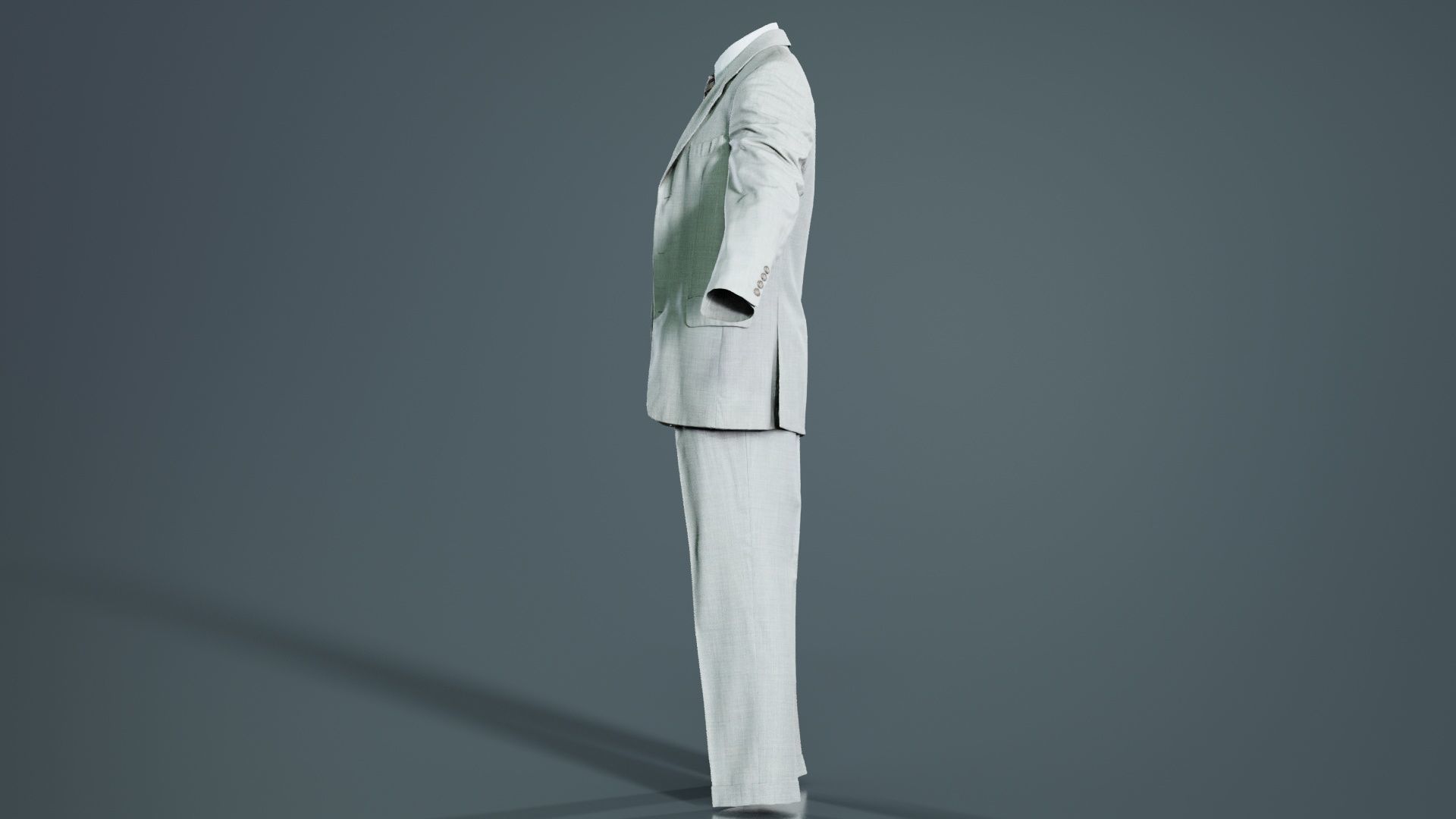 Suit B Open Low-poly 3D model_5