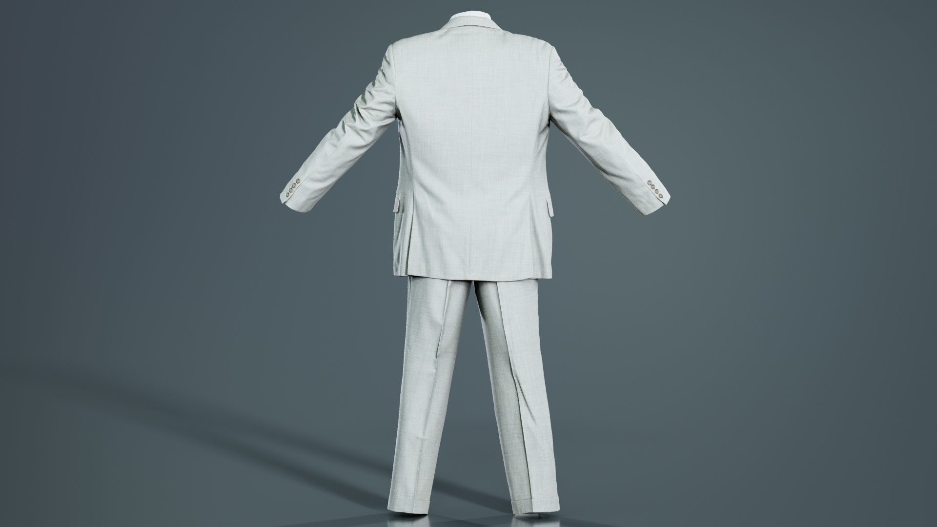 Suit B Open Low-poly 3D model_3