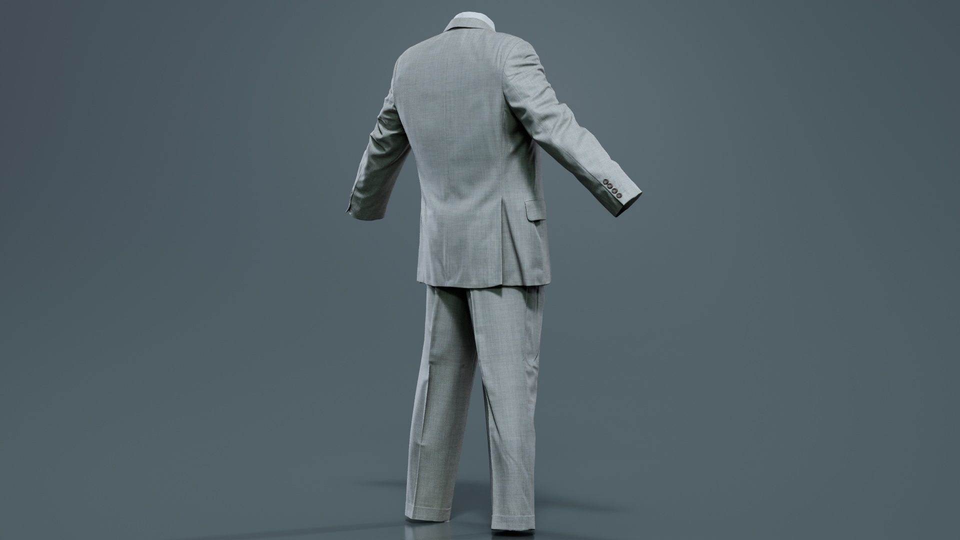 Suit B Open Low-poly 3D model_2
