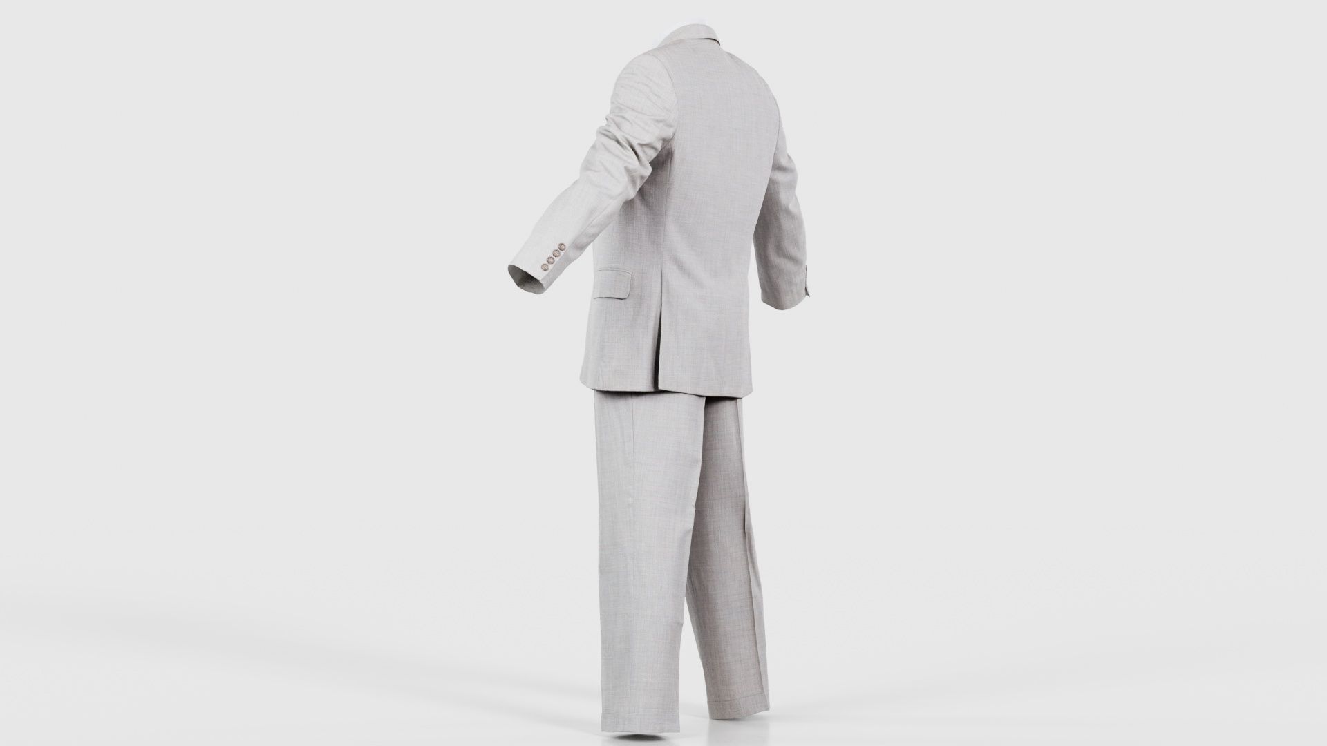 Suit B Open Low-poly 3D model_23
