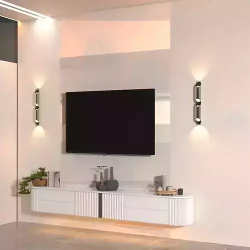 Modern Minimalist TV Wall -Functional TV Wall Design