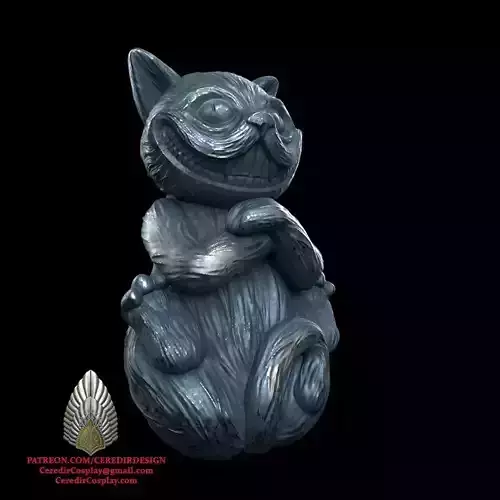 Cheshire Cat Garden Statue 3D DIGITAL DOWNLOAD