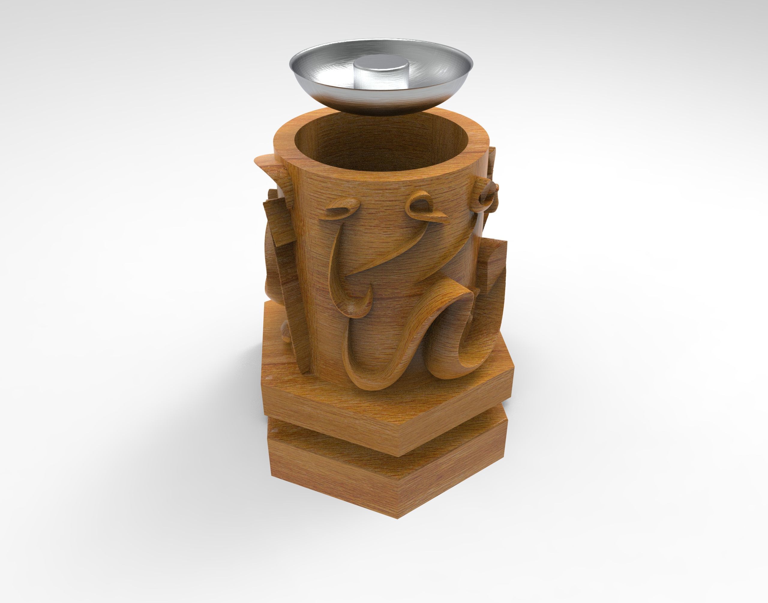 Hexagon mabkhara 3D model_8