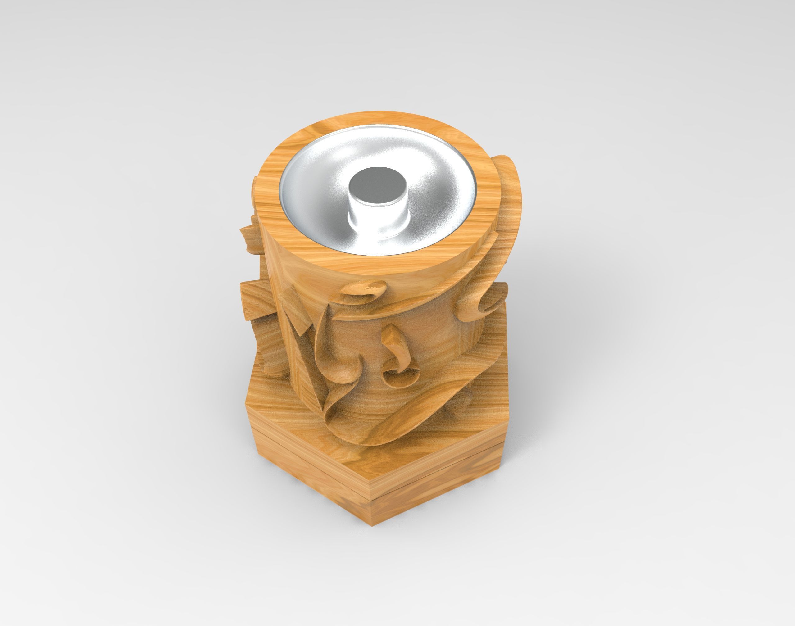 Hexagon mabkhara 3D model_4