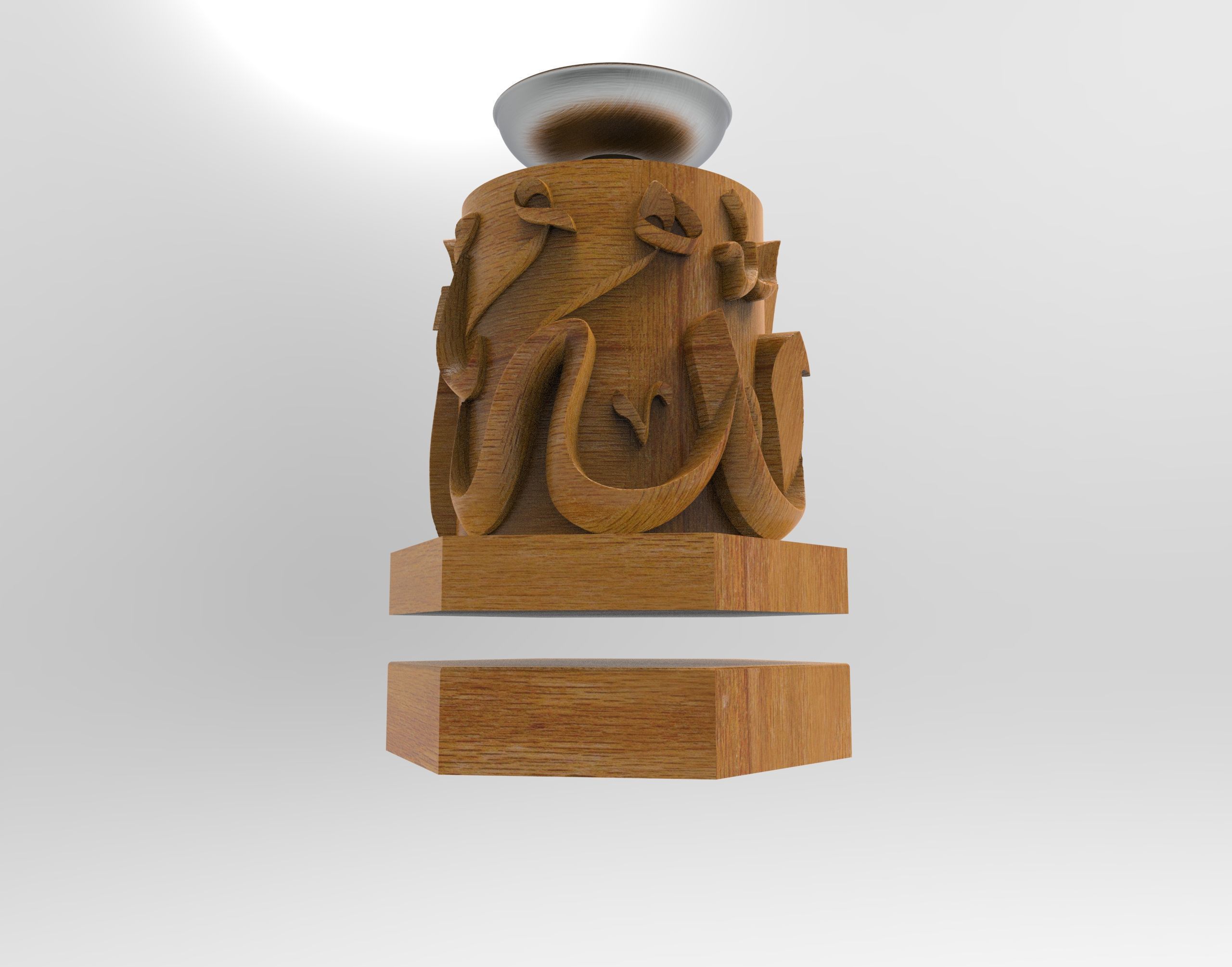 Hexagon mabkhara 3D model_9