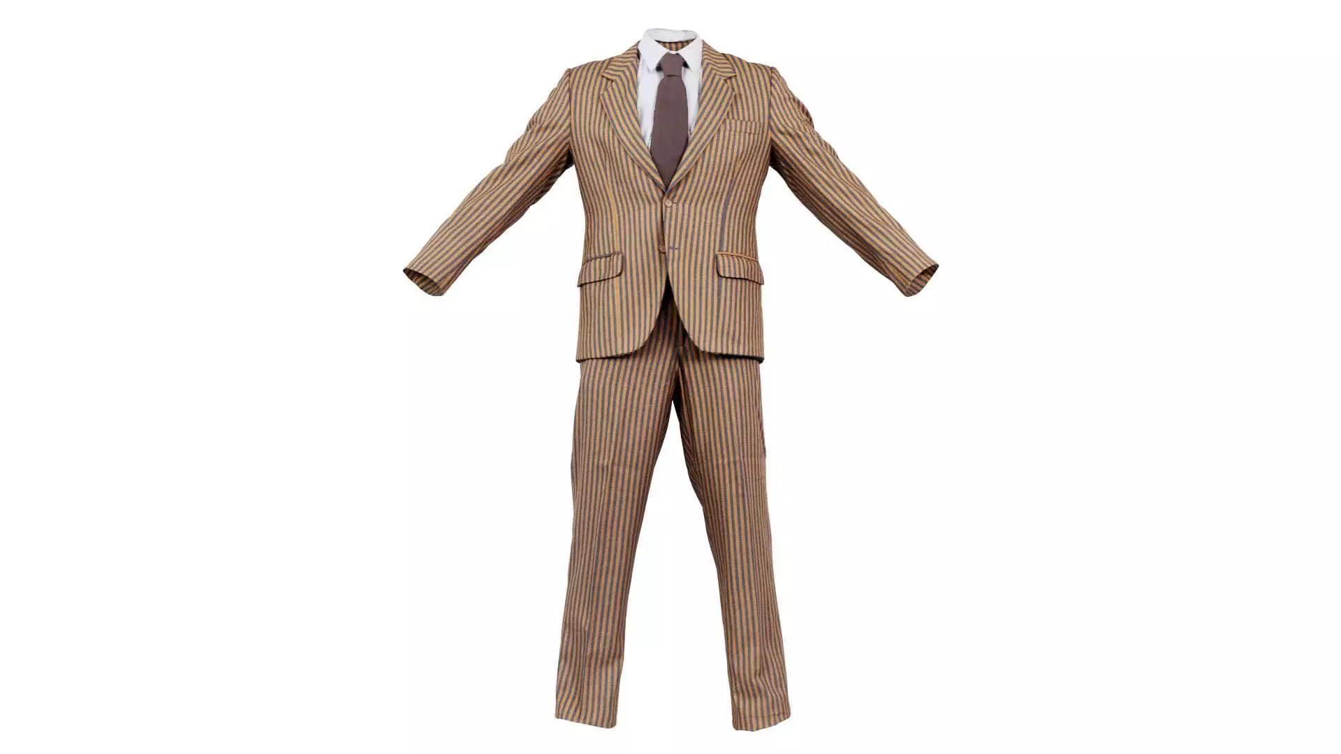 Suit F Closed Low-poly 3D model