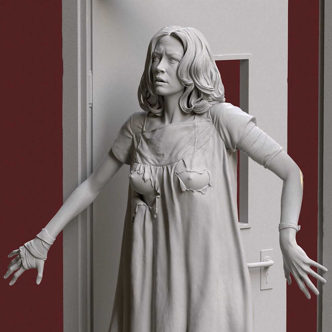 Laurie Strode NSFW from Halloween 2 3D print model_17