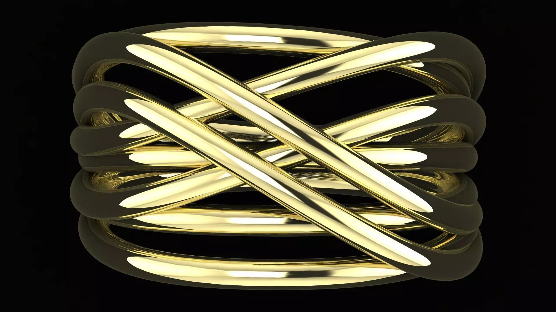 12 Oriental Style Complex Rings 3D print model