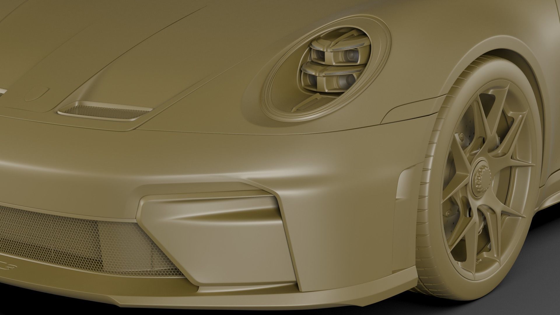 Porsche 911 GT3 Weissach 2025 3D model_30