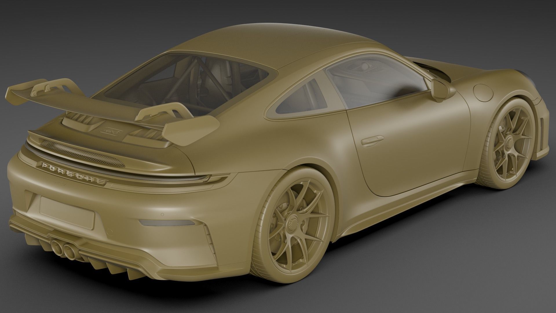 Porsche 911 GT3 Weissach 2025 3D model_29