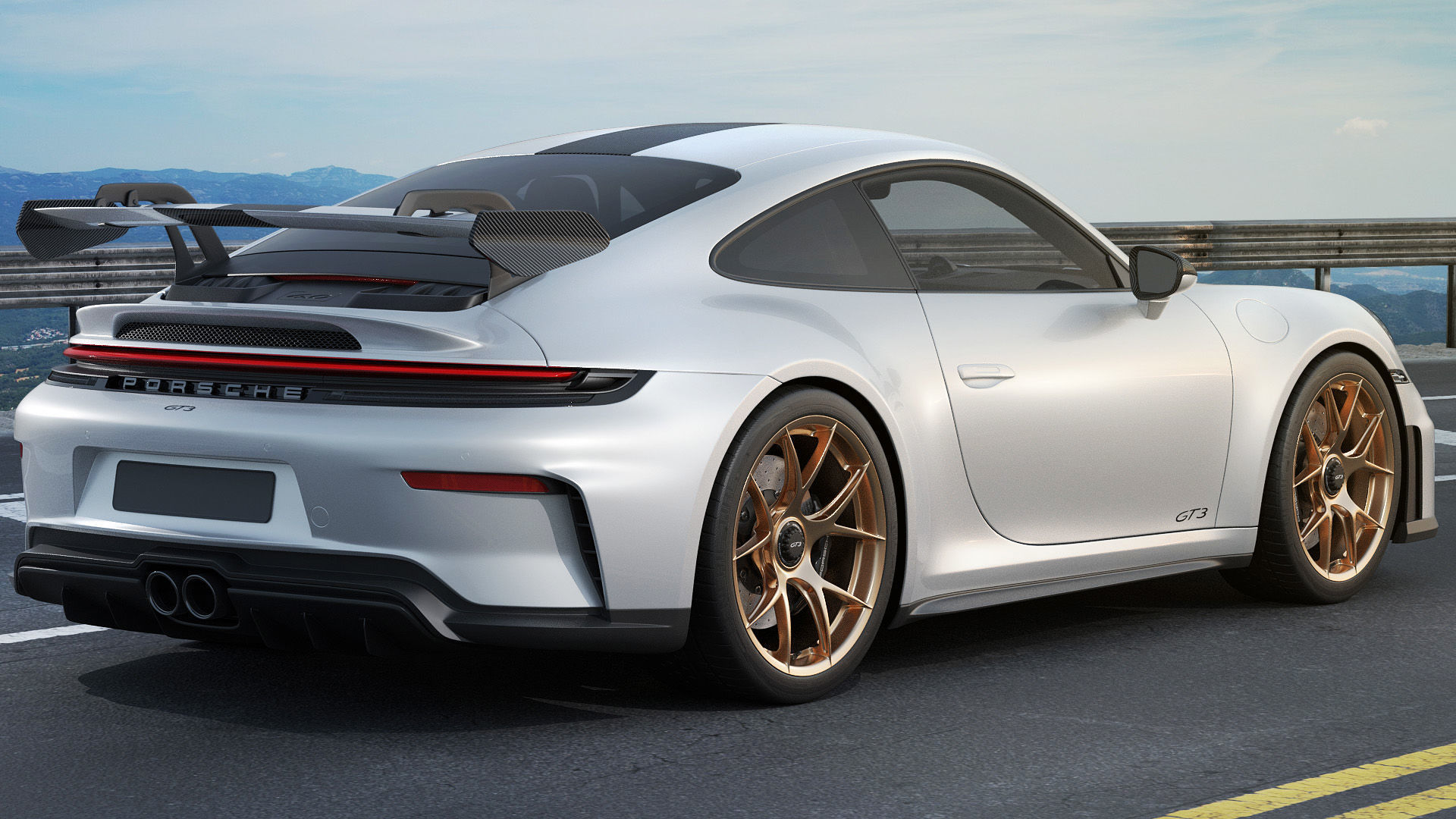 Porsche 911 GT3 Weissach 2025 3D model_5