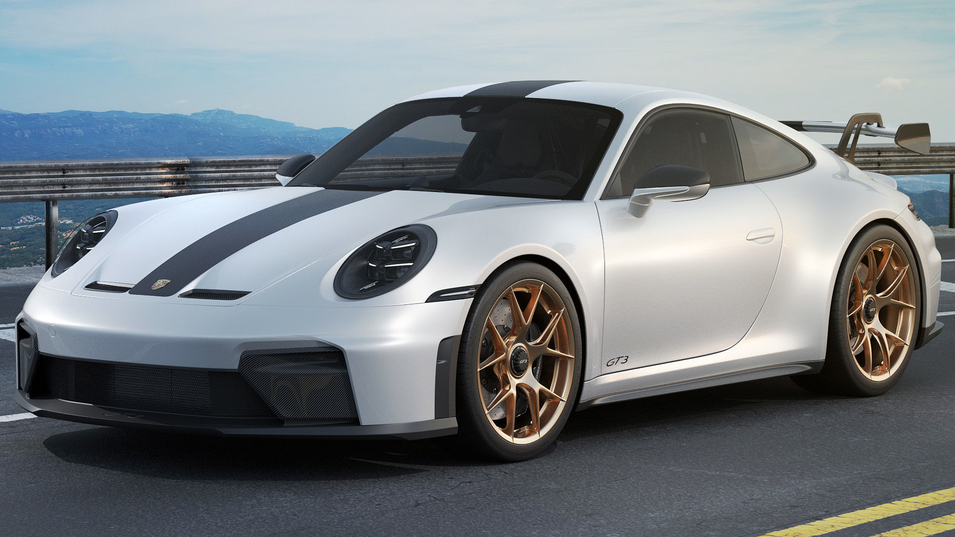 Porsche 911 GT3 Weissach 2025 3D model_4